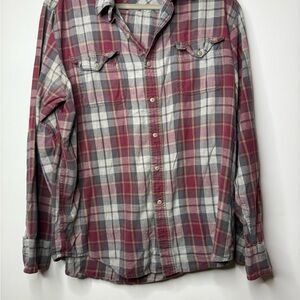 Men's Red Plaid Shirt